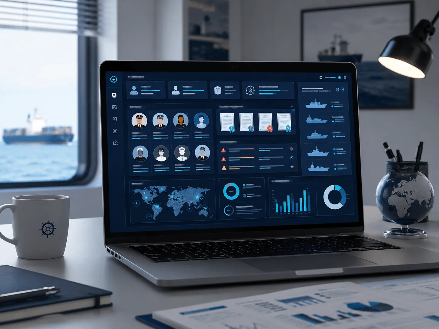 Digital crew management software for certificate tracking and crew compliance